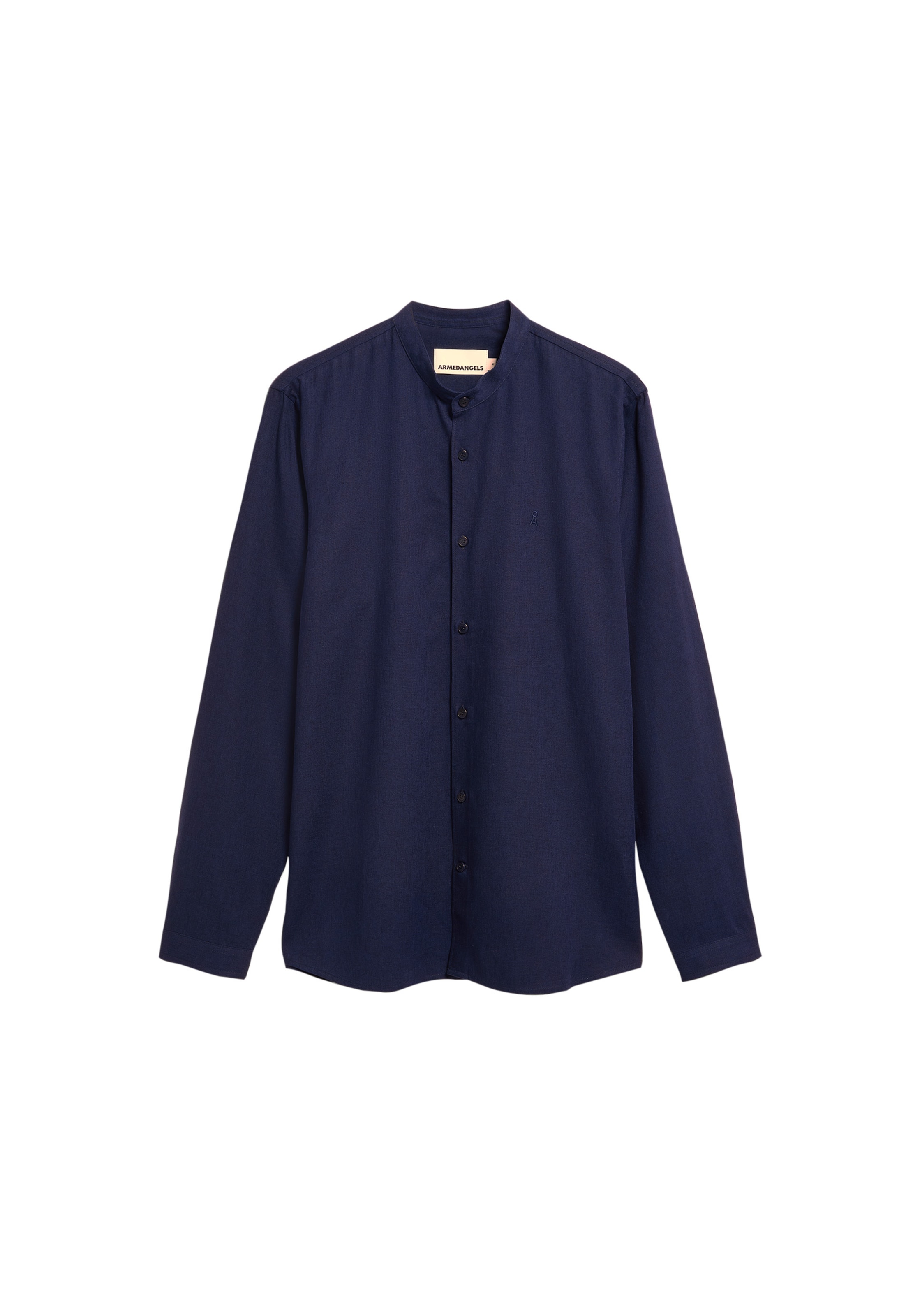 ARMEDANGELS Comfort fit Button Up Shirt in Blue: front