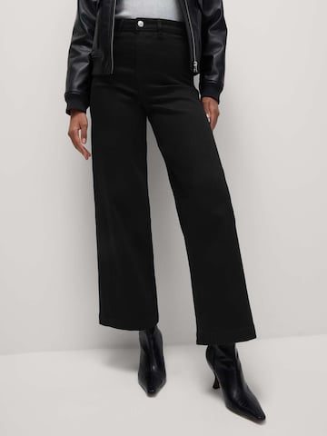 Wide Leg Jean Marks & Spencer en noir : devant
