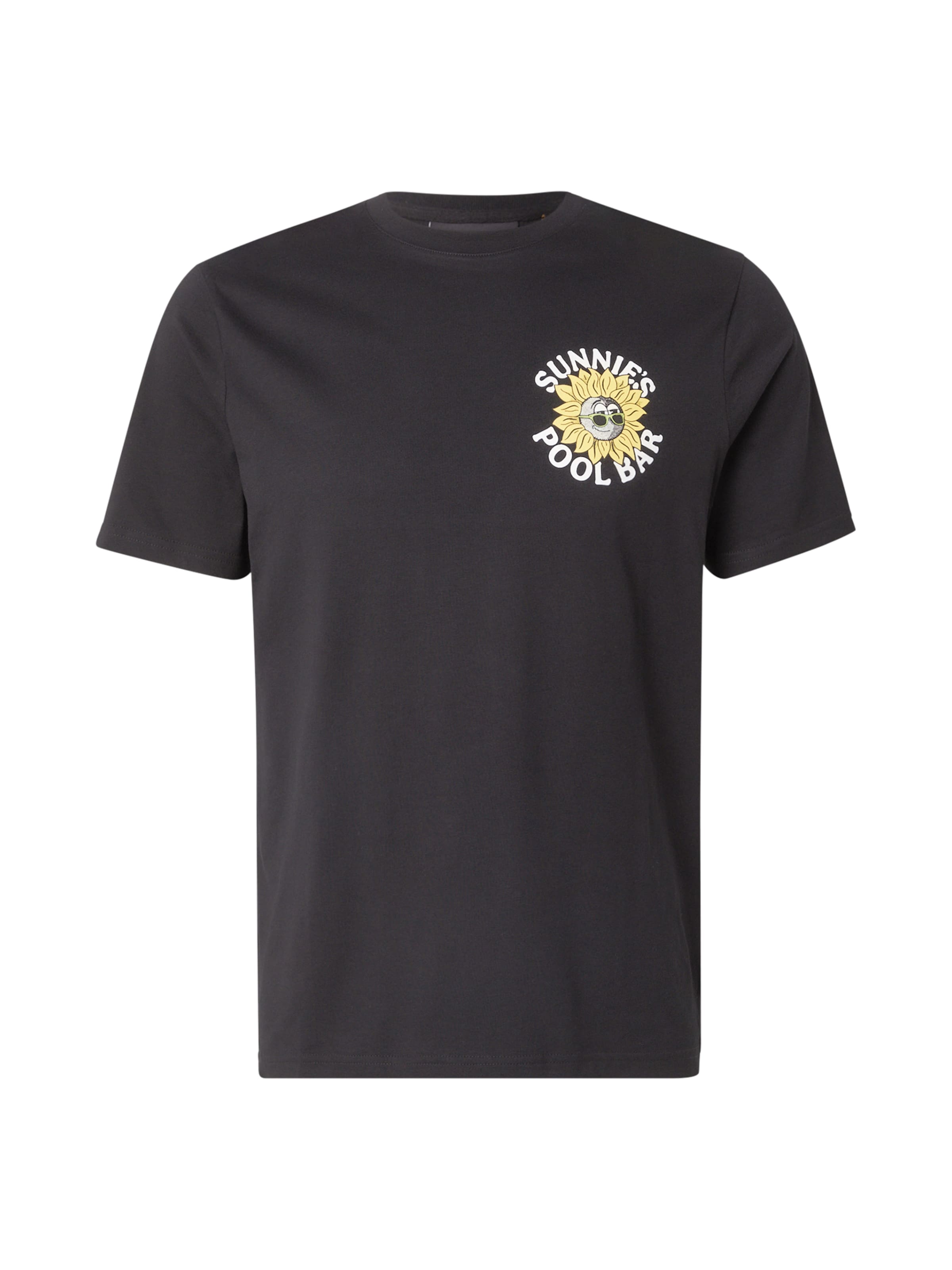 T-Shirt &#x27;Sunnies Pool Bar&#x27; Lyle &amp; Scott en noir : devant