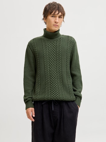JACK & JONES Sweater 'JJPAUL' in Green: front