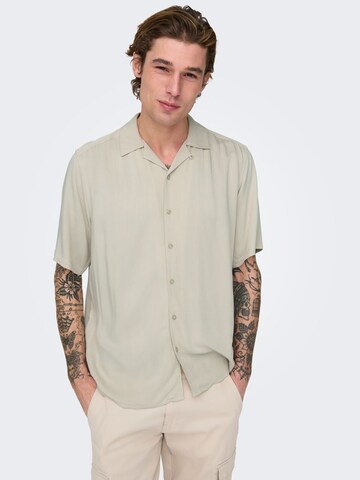 Coupe regular Chemise 'ONSDash' Only & Sons en beige