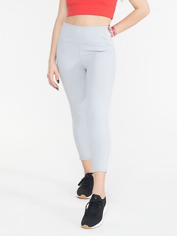 Skinny Pantalon de sport Spyder en gris : devant