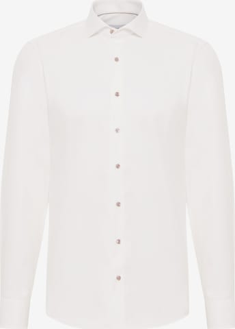 ETERNA Slim fit Button Up Shirt in Beige: front