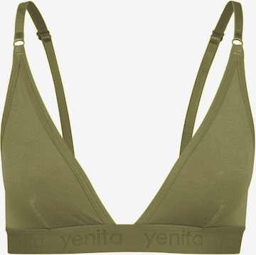 Soutien-gorge 'Bambus' Yenita en vert : devant