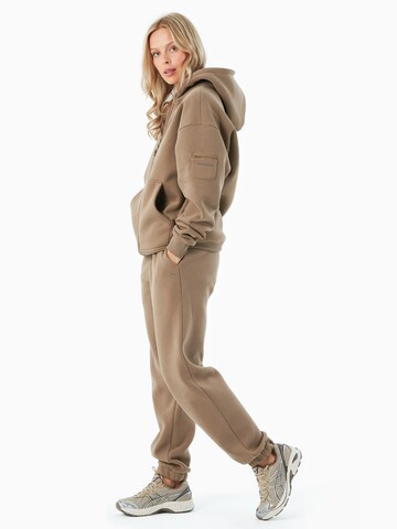 Organication Zip-Up Hoodie in Brown