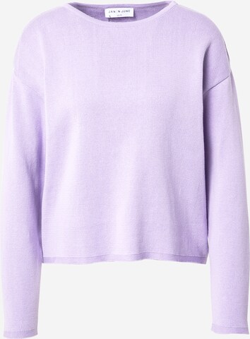 Pull-over JAN 'N JUNE en violet : devant