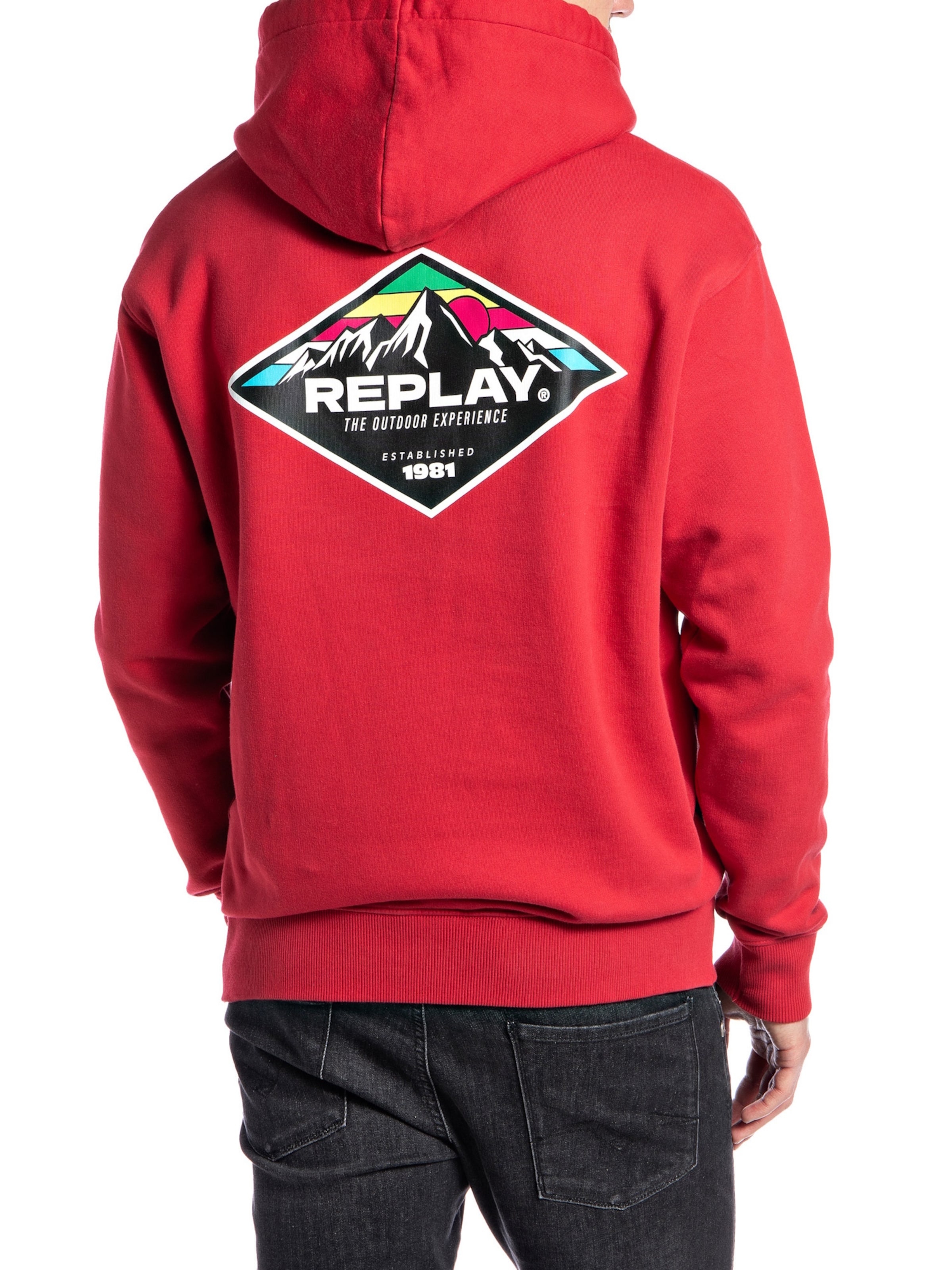 REPLAY Sweatshirt in Red: front