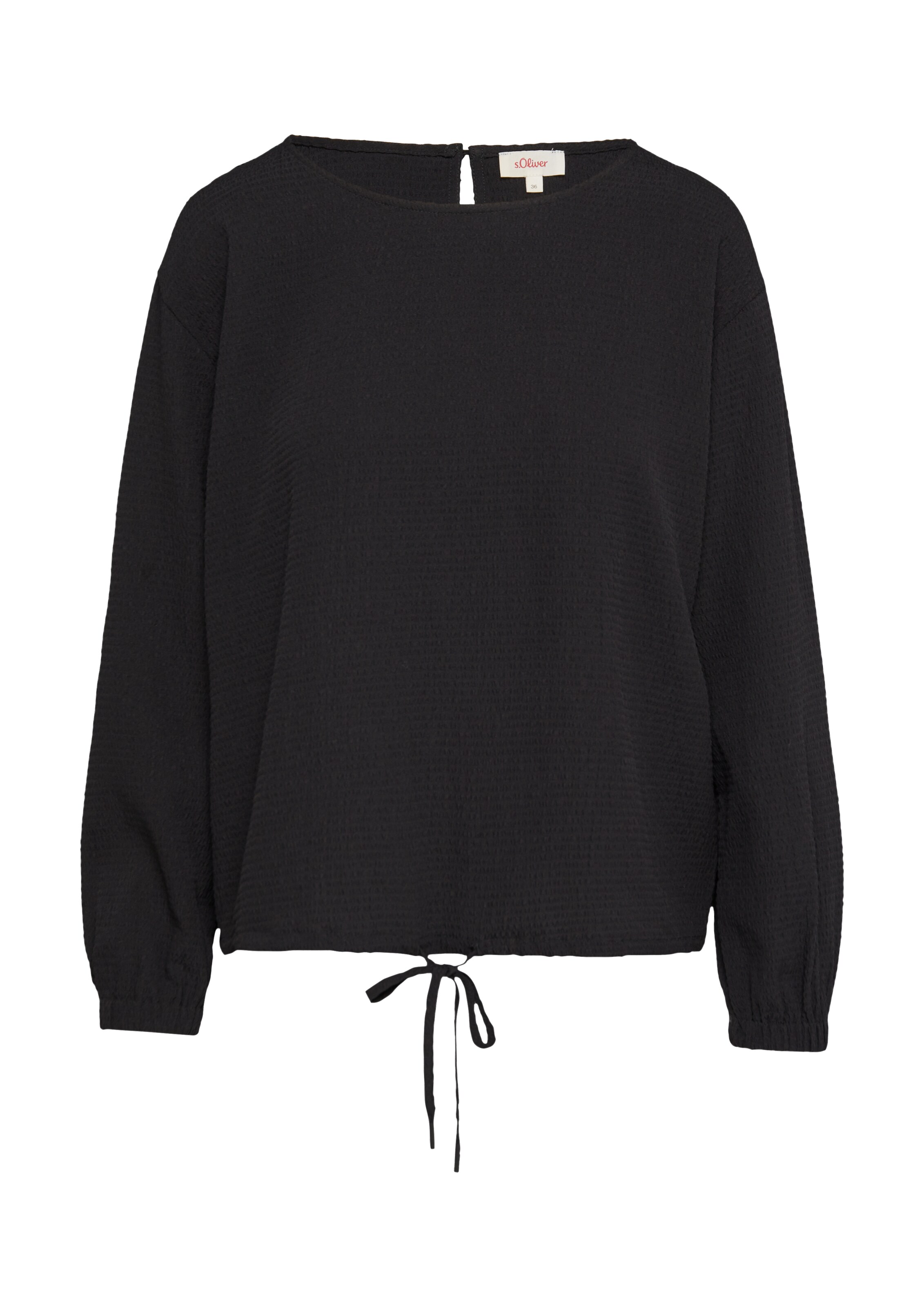 s.Oliver Bluse in Schwarz: Vorderseite