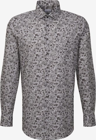 SEIDENSTICKER Regular fit Business Shirt in Grey: front