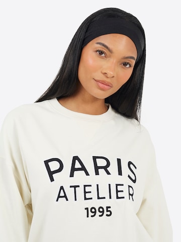BRAVE SOUL Sweatshirt 'Paris' in Wit