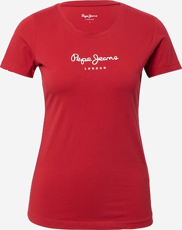 Pepe Jeans T-Shirt 'NEW VIRGINIA' in Rot: predná strana