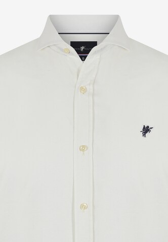 DENIM CULTURE - Ajuste regular Camisa 'Seth' en blanco