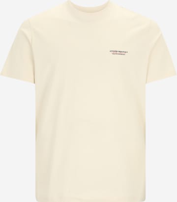 T-Shirt 'JORIslington' Jack & Jones Plus en blanc : devant