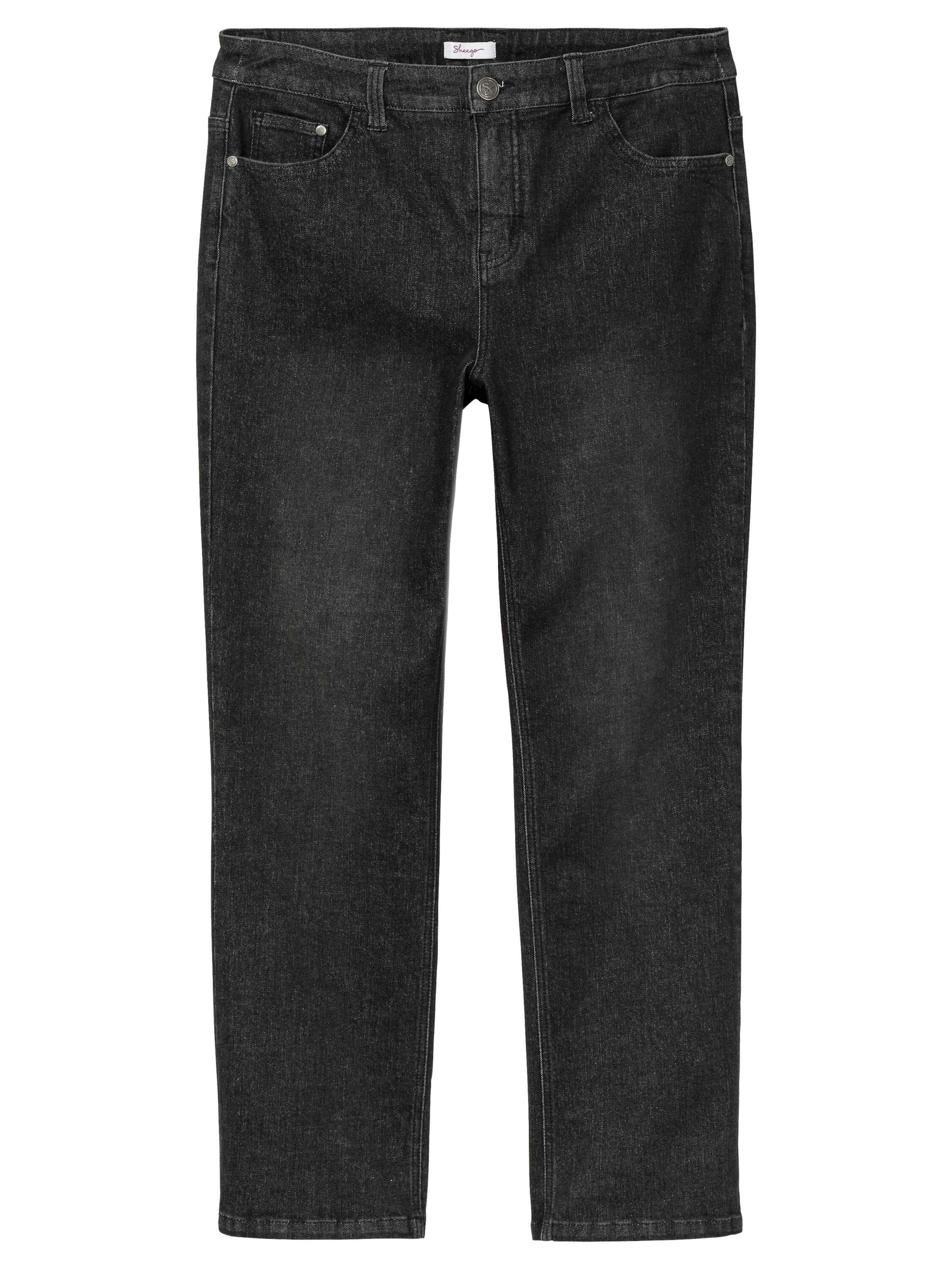 Regular Jeans de la SHEEGO pe negru: față