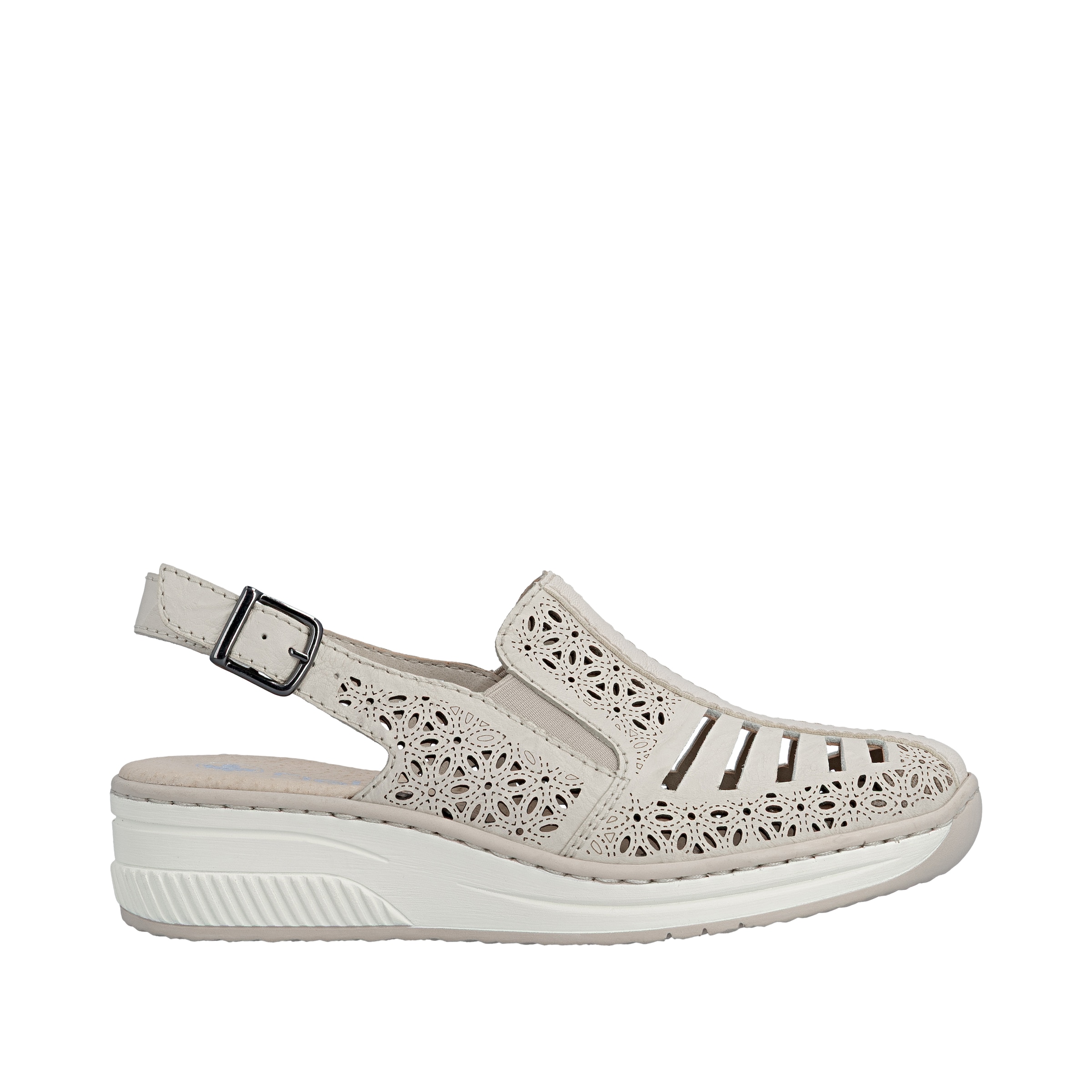 Escarpins à bride arrière Rieker en beige