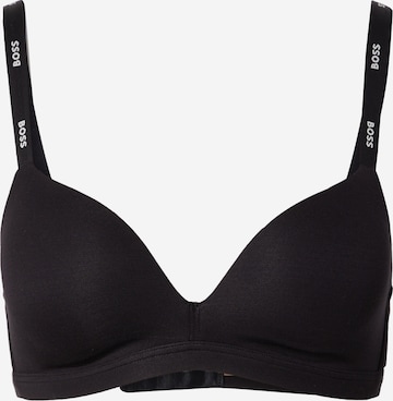 Sutien de tricou Sutien de la BOSS Black pe negru: față