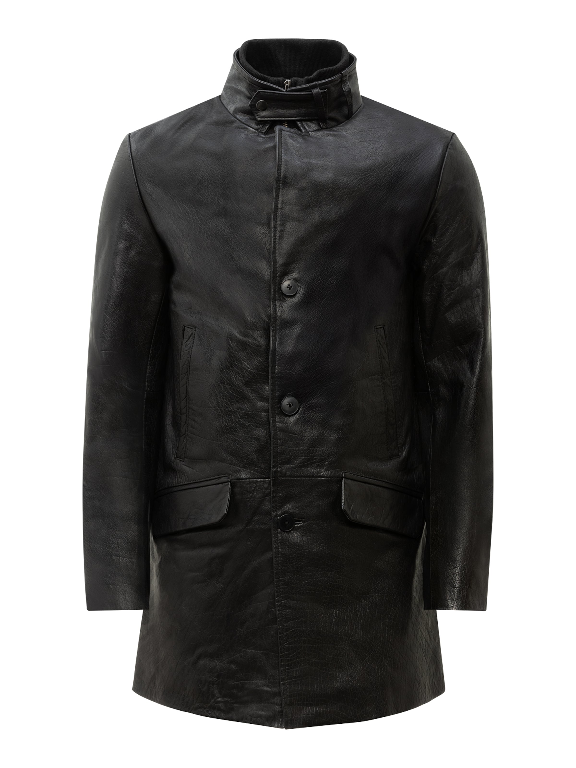 RICANO - Abrigo de entretiempo 'Veetal ' en negro: frente