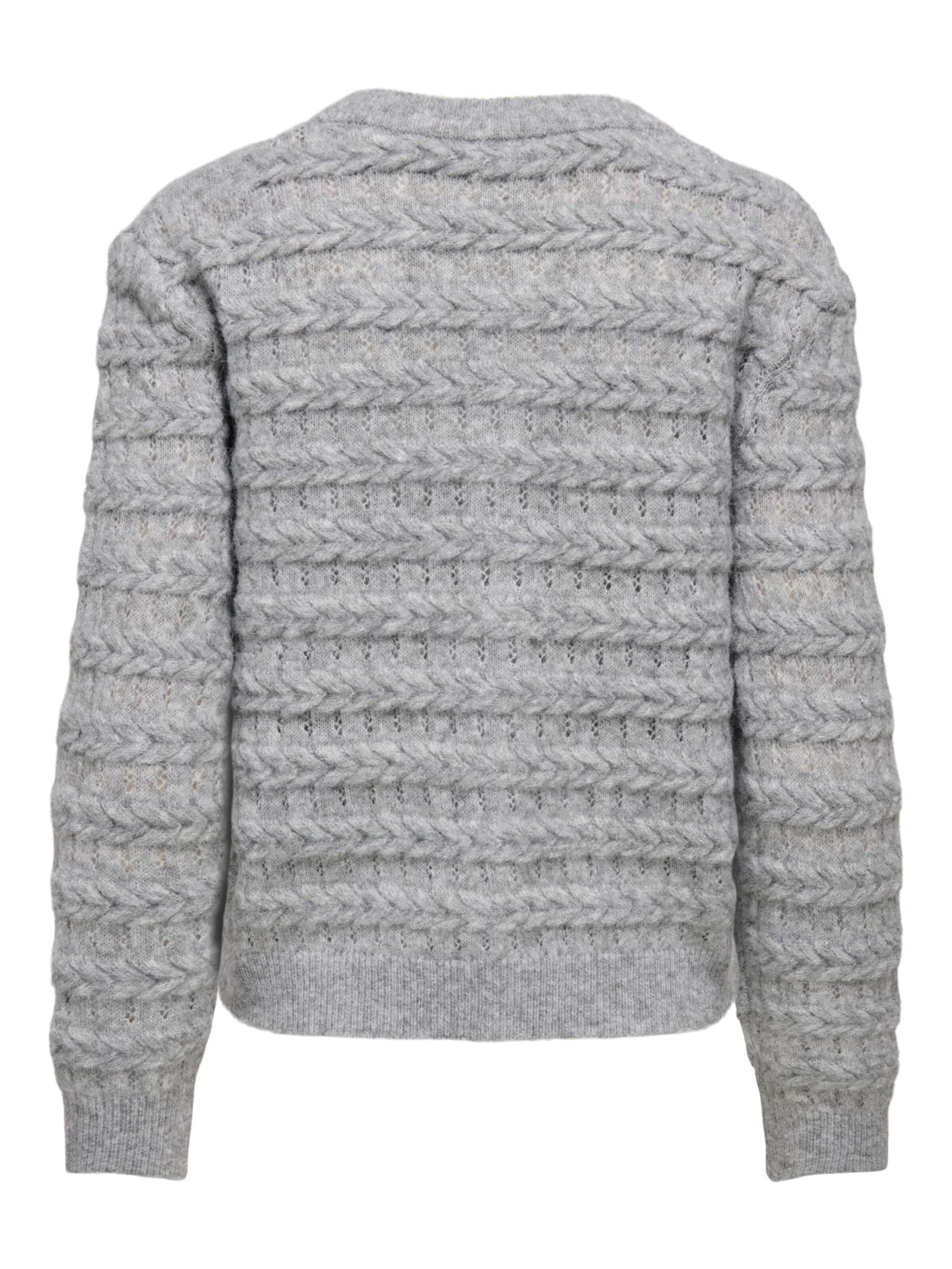 ONLY Strickjacke 'Cabala' in Grau