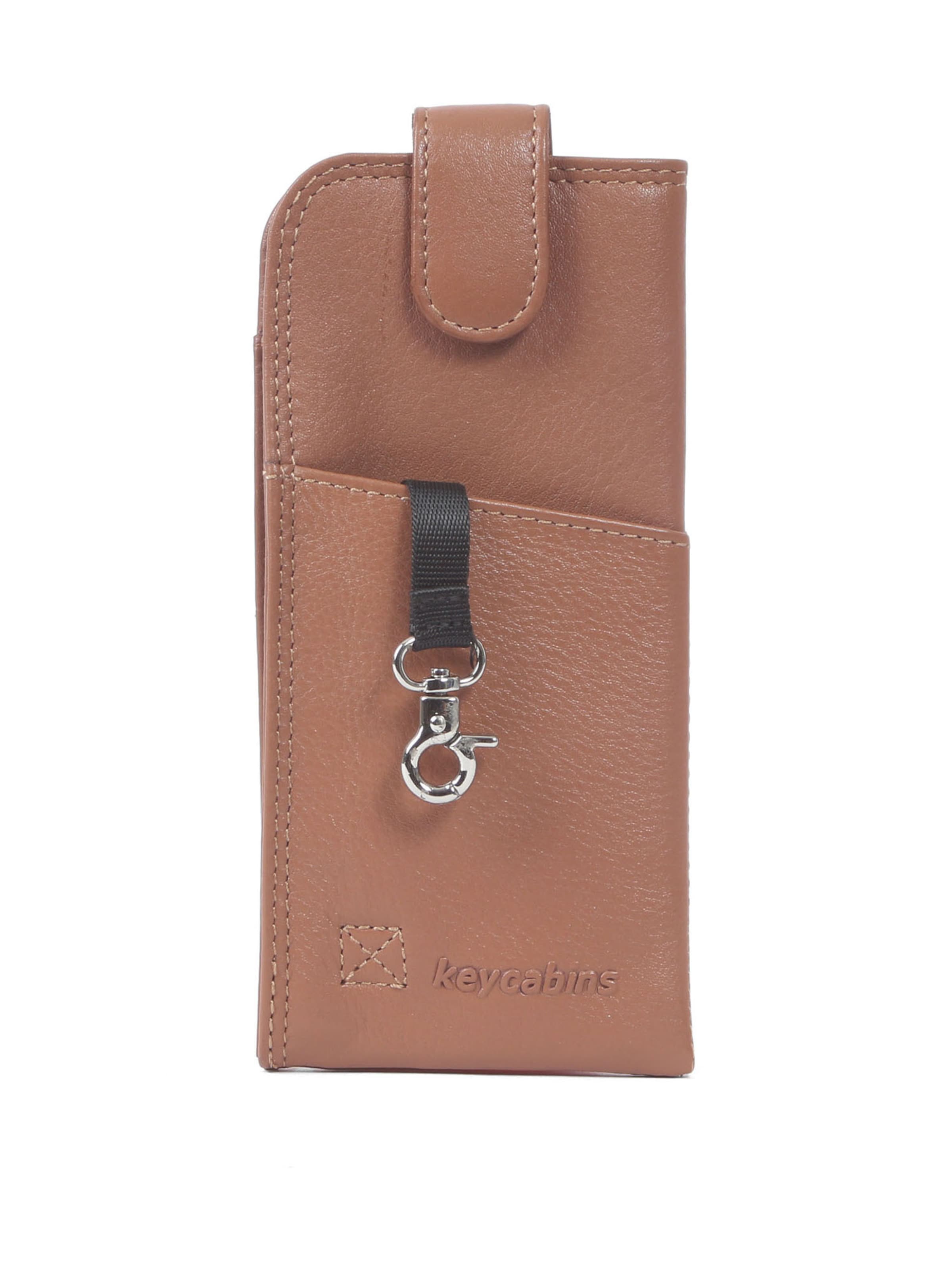 Astuccio 'Specs - 01' di keycabins in marrone: frontale