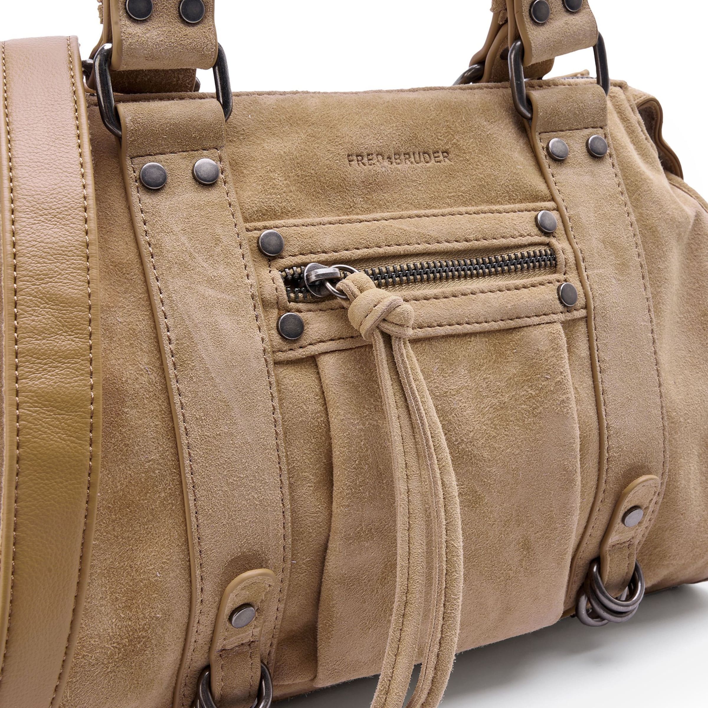 FREDsBRUDER Schoudertas 'Whipstitch Soul' in Beige