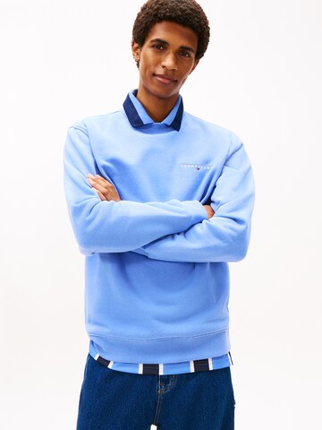 Tommy Jeans Sweatshirt in Blauw: voorkant