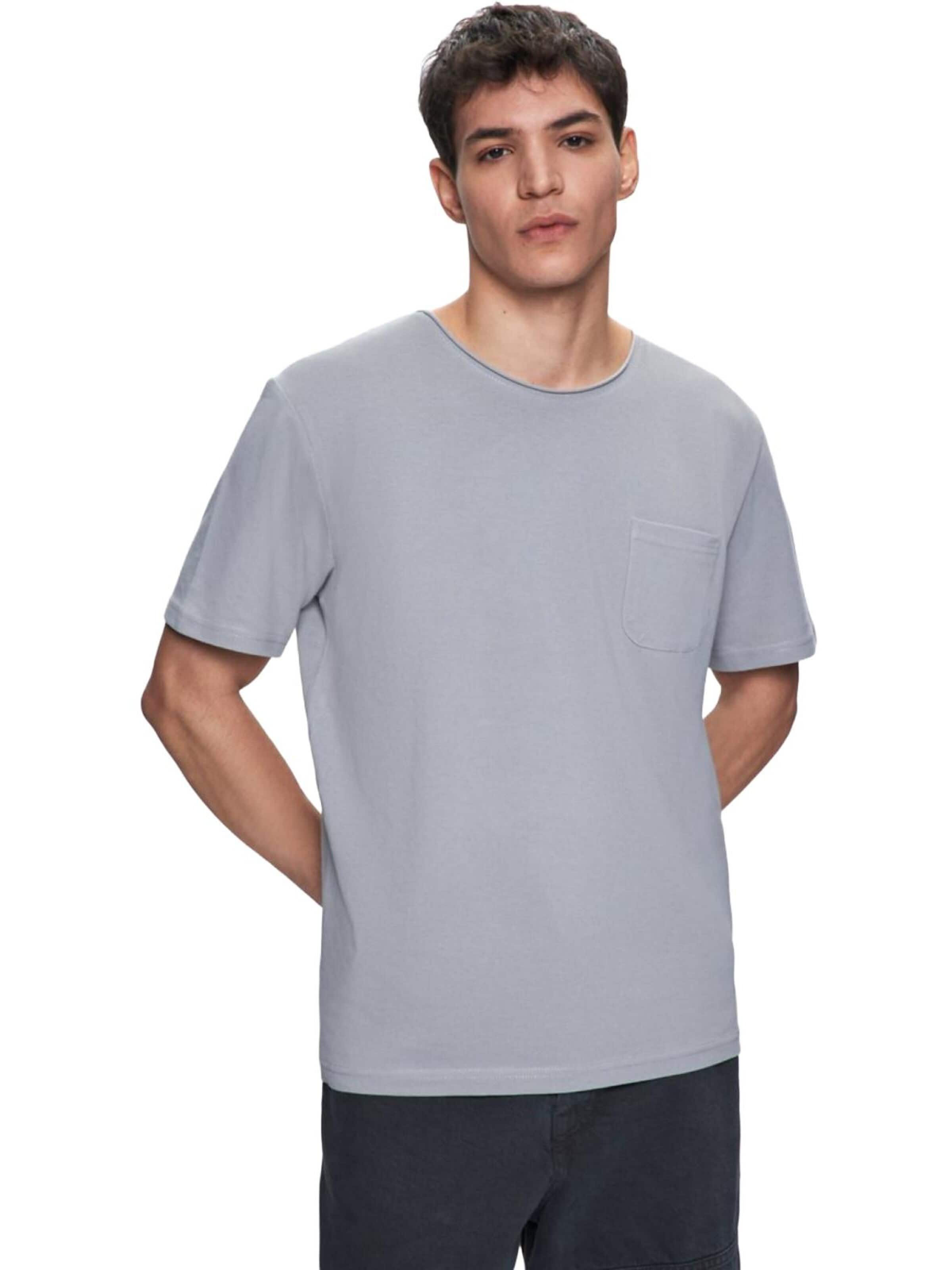 LTB Jeans - Camiseta 'LTB Jeans Herren-T-Shirt mit regulärer Passform' en gris: frente