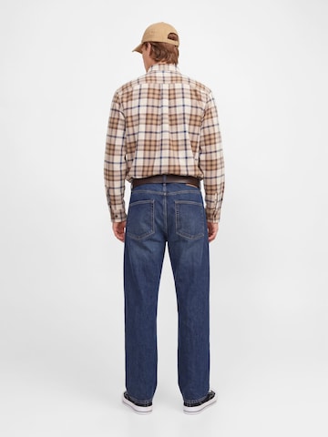 JACK & JONES Comfort fit Overhemd 'Bluivy' in Bruin