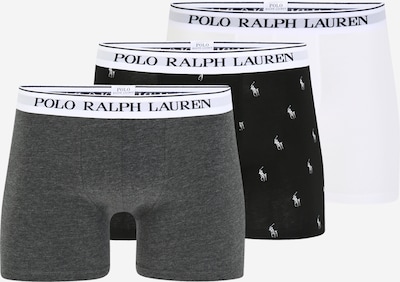 Boxer Polo Ralph Lauren di colore grigio sfumato / nero / bianco, Visualizzazione prodotti
