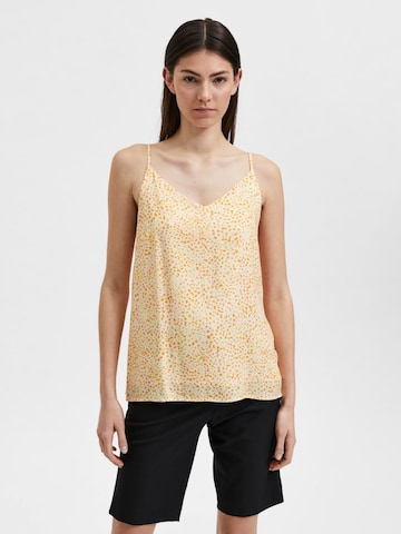 SELECTED FEMME Top in Yellow: front