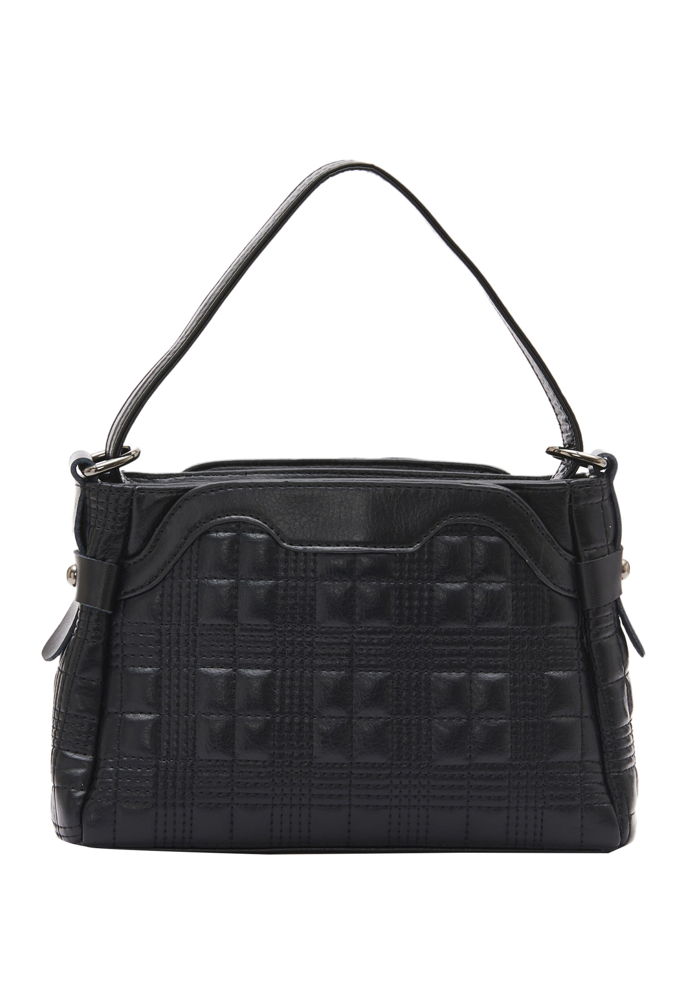 Sac bandoulière faina en noir : devant