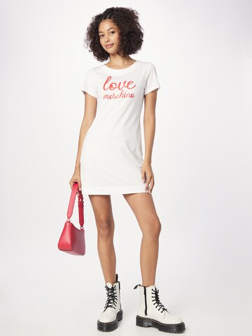 Robe Love Moschino en blanc