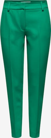 ONLY Slim fit Pleated Pants 'Veronica' in Green: front