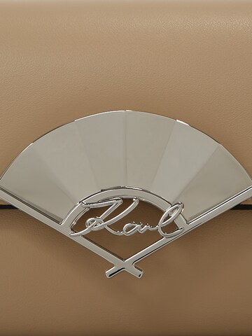 Sac à bandoulière 'Signature Fan' Karl Lagerfeld en beige