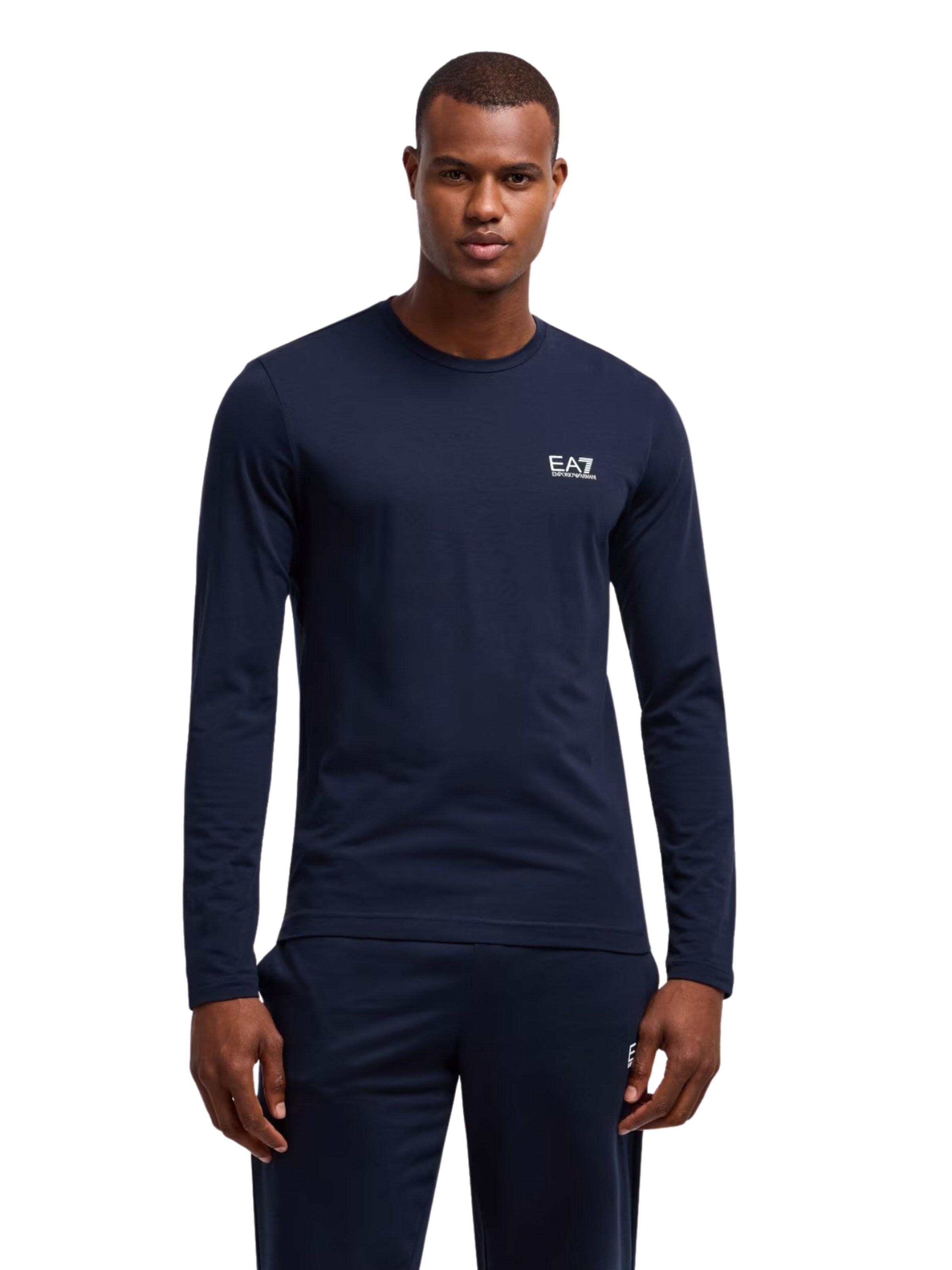 EA7 Emporio Armani Bluser & t-shirts 'Core Identity' i blå: forside