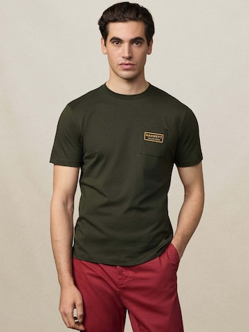 Hackett London T-Shirt 'Heritage Belly' in Grün: Vorderseite