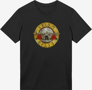 F4NT4STIC Shirt 'Guns 'n' Roses Vintage Bullet Logo' in Black: front