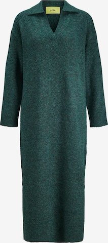 JJXX فستان مُحاك 'Ariella' بلون أخضر: الأمام