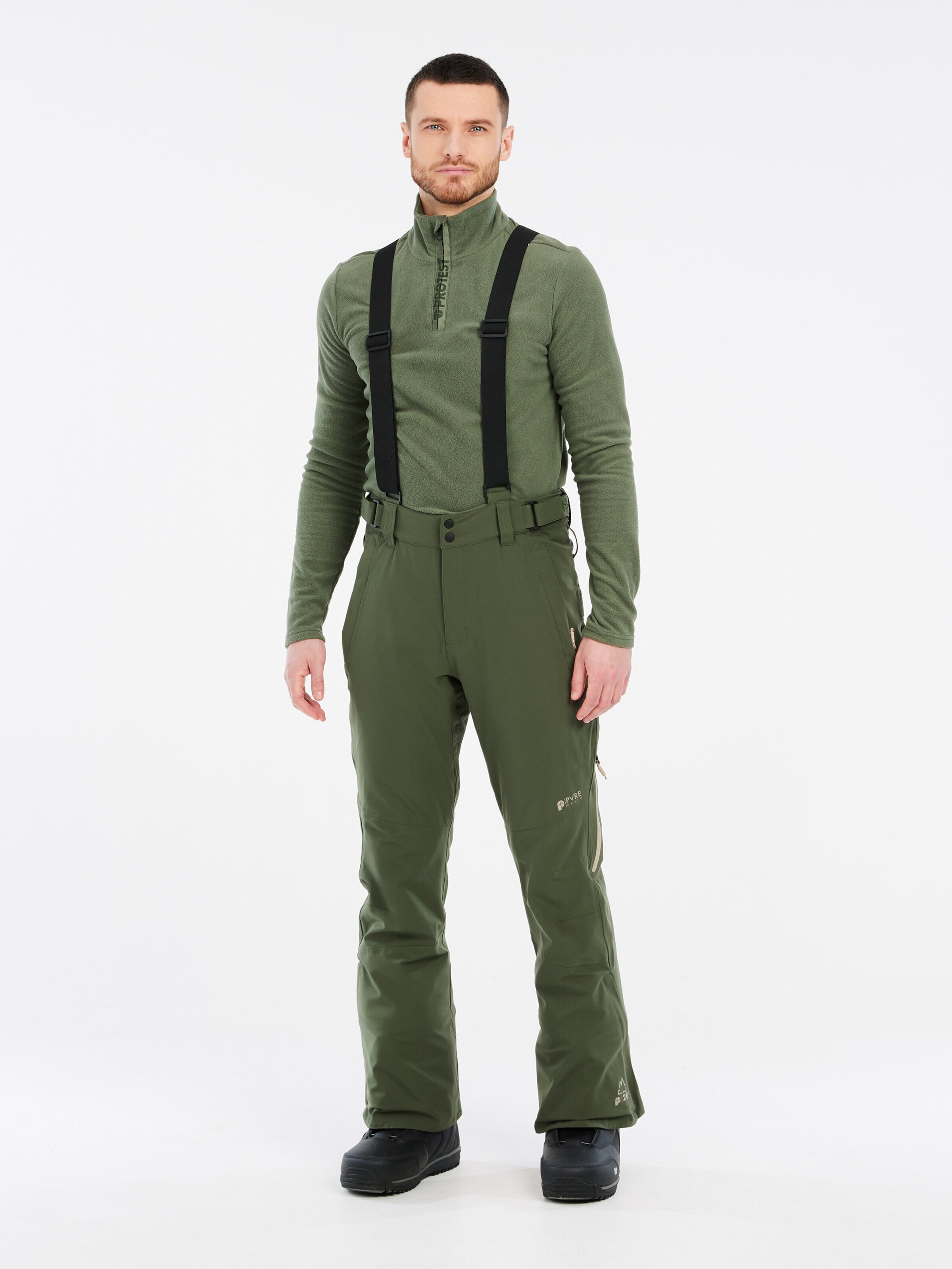 PROTEST Regular Workout Pants 'PRTMIKADO' in Green: front