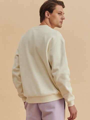 Sweat-shirt 'Jesper' DAN FOX APPAREL en blanc