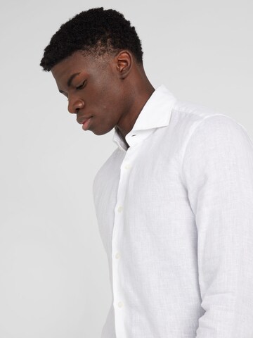 JOOP! - Slim Fit Camisa 'Pai' em branco