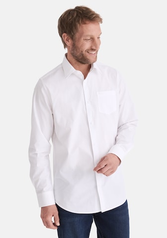 Stooker Men Regular fit Button Up Shirt 'Hugh' in White: front