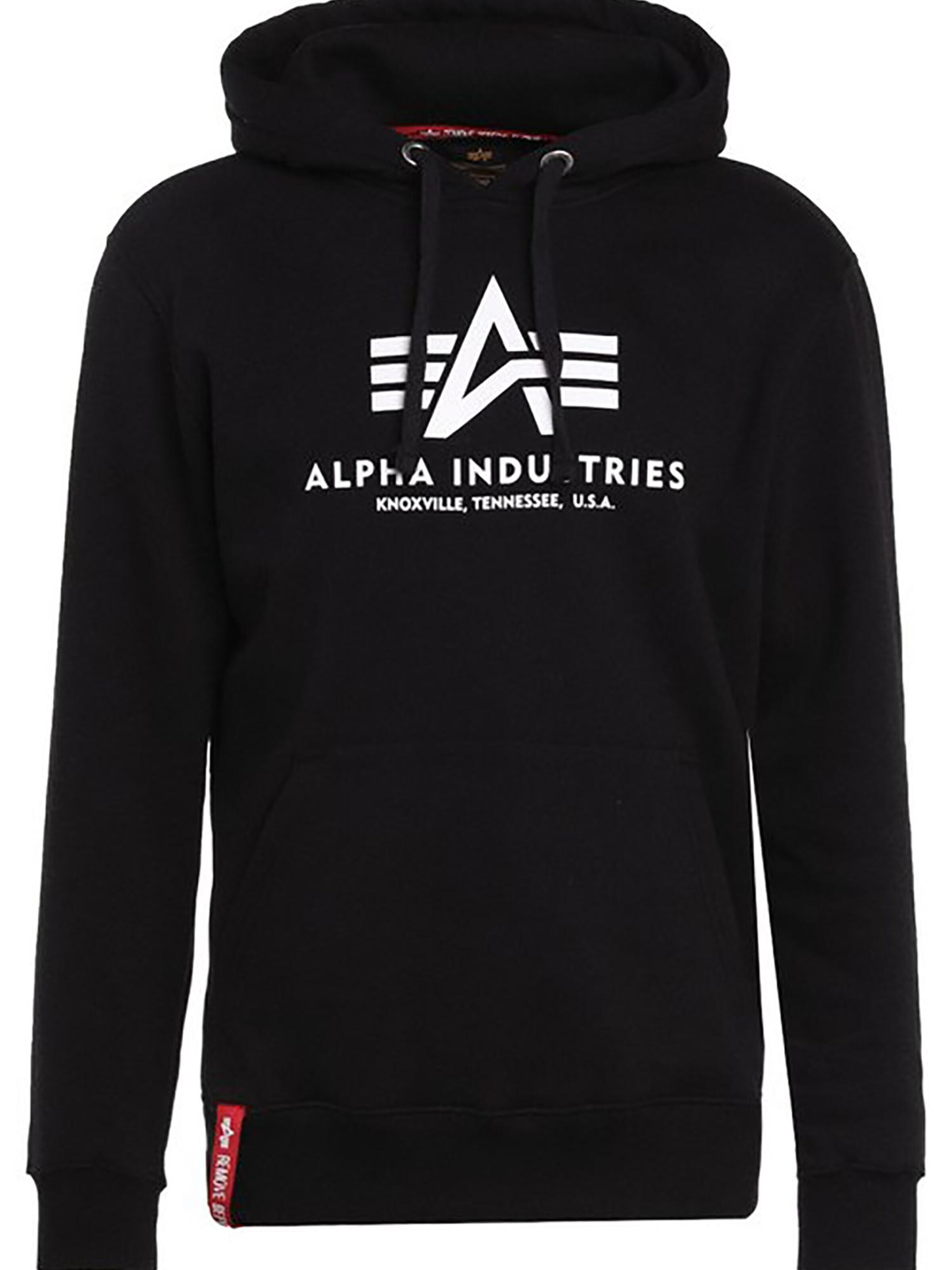 ALPHA INDUSTRIES Sweatshirt 'Basic' in Schwarz: Vorderseite