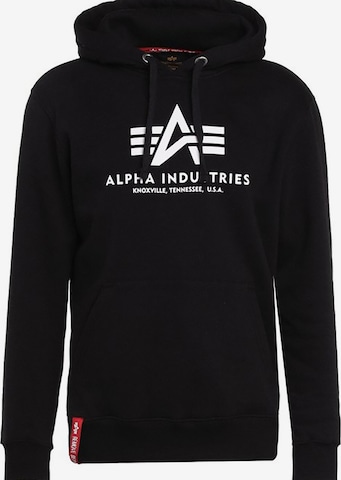 ALPHA INDUSTRIES Sweatshirt 'Basic' in Schwarz: Vorderseite