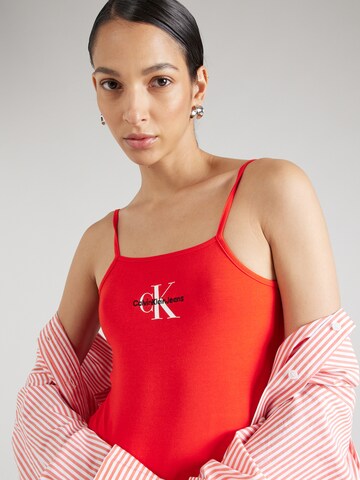 Calvin Klein Jeans - Camisa body em vermelho