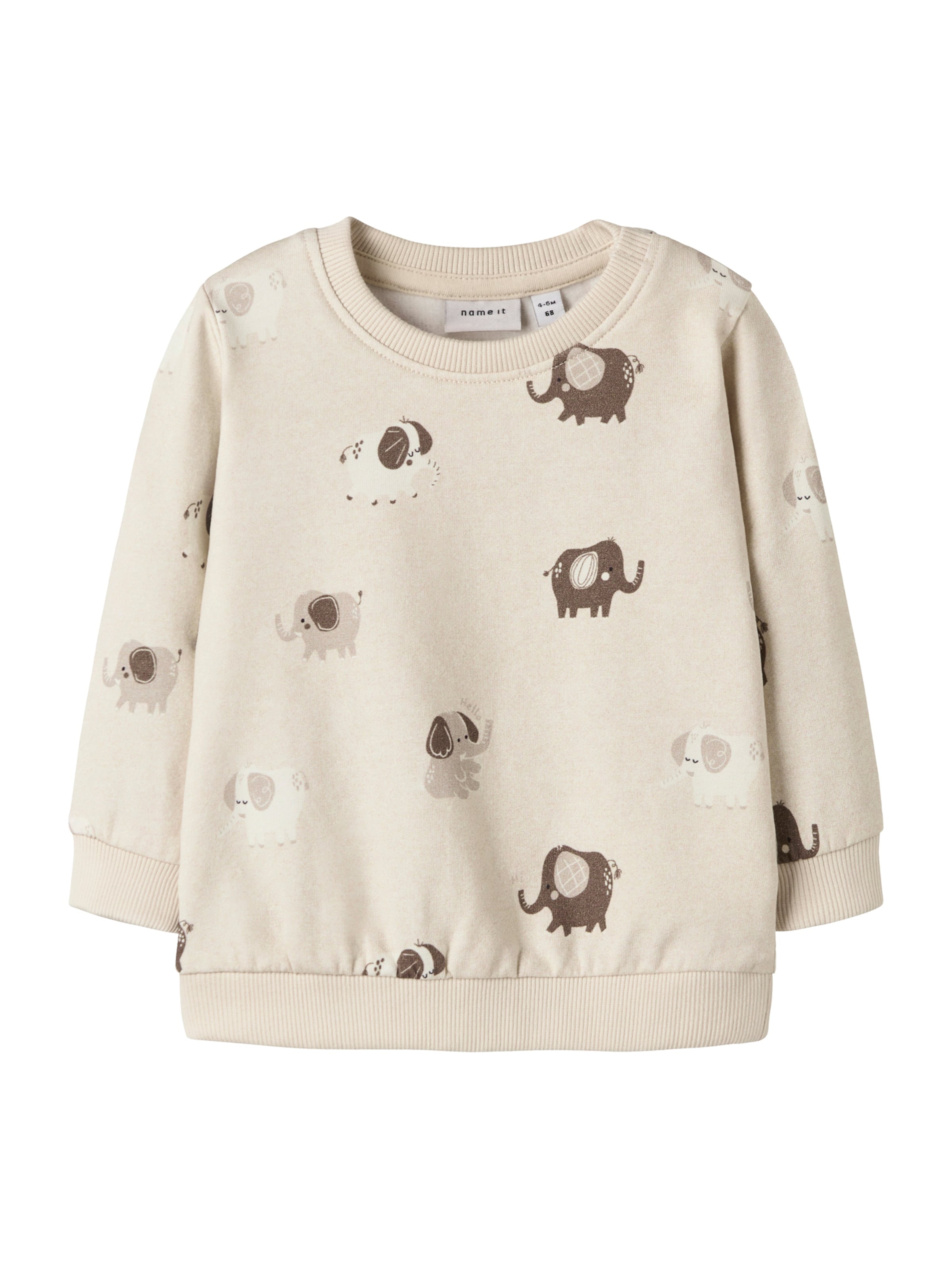 NAME IT Sweatshirt 'NBNOHAPI' in Beige: front