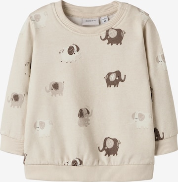 NAME IT Sweatshirt 'NBNOHAPI' in Beige: front