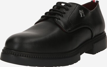 TOMMY HILFIGER - Zapatos con cordón en negro: frente