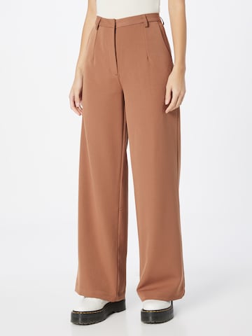 Wide Leg Pantalon minimum en beige : devant