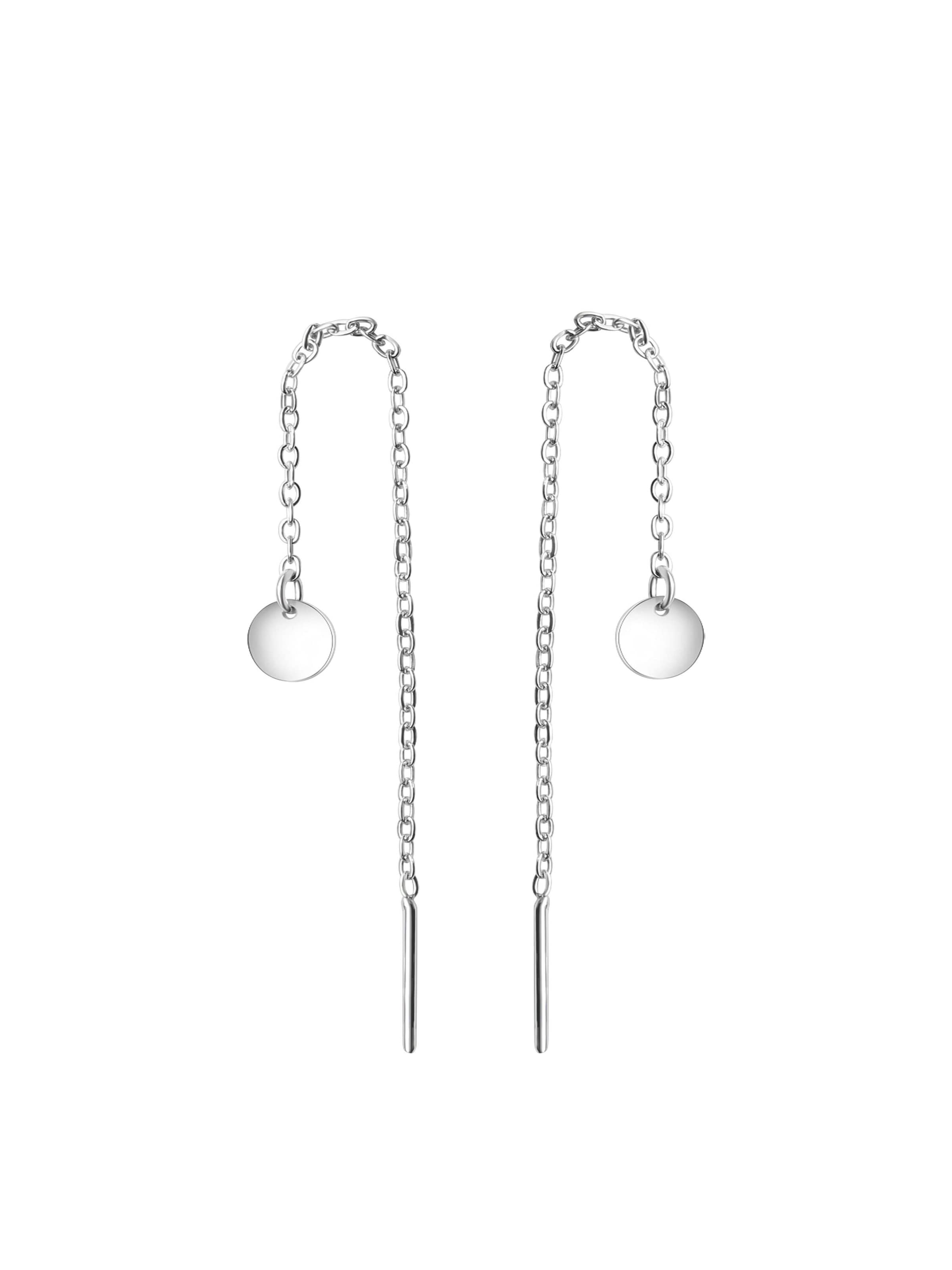 CELESTA Ohrringe in Silber: Vorderseite