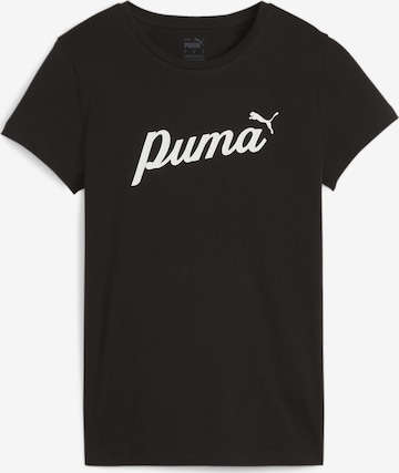 T-shirt fonctionnel 'ESS+' PUMA en noir : devant